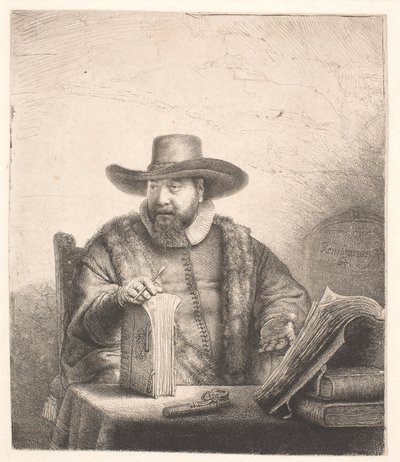 Cornelis Claesz Anslo, mennonitprædikant af Rembrandt van Rijn