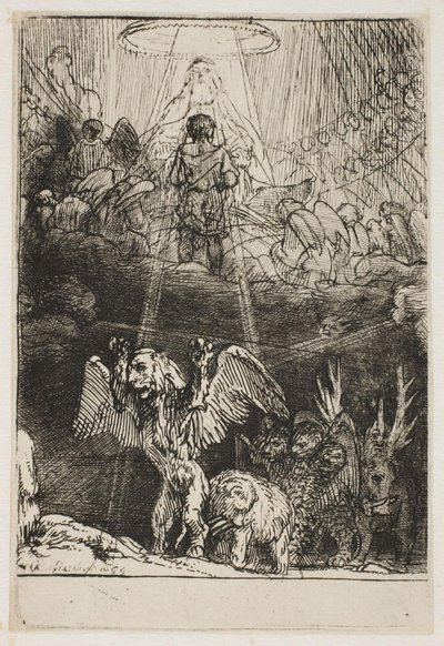Daniels’ syn om de fire dyr af Rembrandt van Rijn