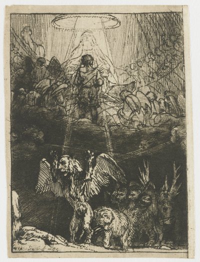 Daniels syn af de fire dyr af Rembrandt van Rijn