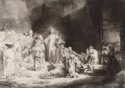 Det hundrede gylden blad. Omkring 1649 af Rembrandt van Rijn
