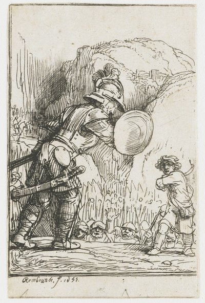 David og Goliat af Rembrandt van Rijn