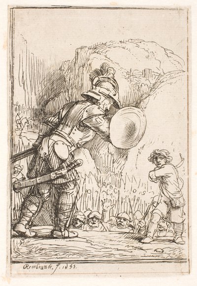 David og Goliat af Rembrandt van Rijn