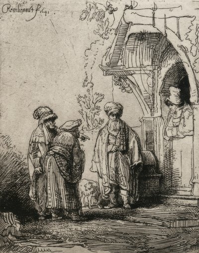 De tre orientalere af Rembrandt van Rijn
