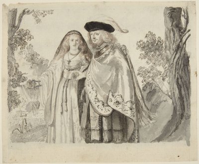 Manden med den hvide fjer af Rembrandt van Rijn