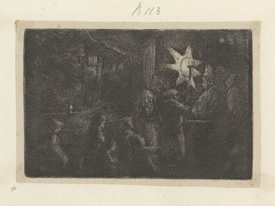 Helligtrekonger: et natstykke Recueil de quatre-vingt-cinq estampes originales (serietitel) af Rembrandt van Rijn