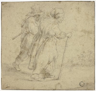 Ældre Bondepar af Rembrandt van Rijn