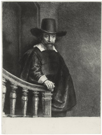 Ephraim Bueno, jødisk læge, 1647 af Rembrandt van Rijn