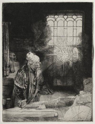 Faustus, ca. 1652. af Rembrandt van Rijn