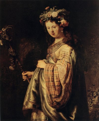 Flora, 1634 af Rembrandt van Rijn