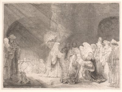 Fremstillingen i templet af Rembrandt van Rijn