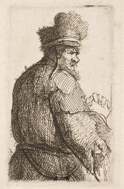 Gammel mand set bagfra af Rembrandt van Rijn