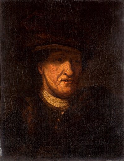 Hoved af en mand, ca. 1825 af Rembrandt van Rijn