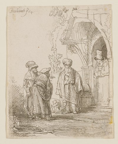 Jakob og Laban af Rembrandt van Rijn