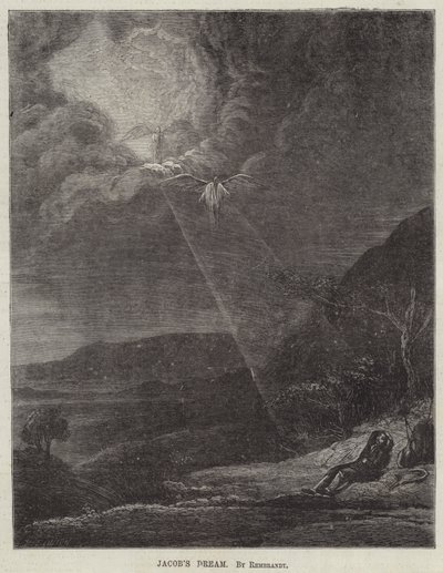 Jakobs drøm af Rembrandt van Rijn
