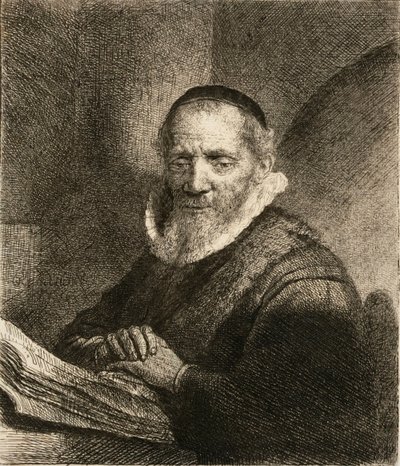Jan Cornelisz. Sylvius, prædikanten af Rembrandt van Rijn