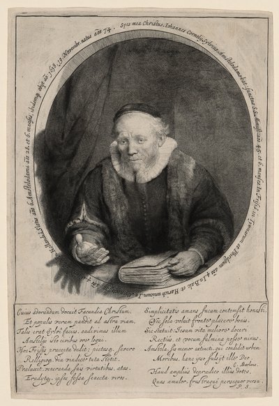 Jan Cornelius Sylvius, prædikant af Rembrandt van Rijn