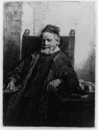 Jan Lutma, guldsmed, 1656 af Rembrandt van Rijn