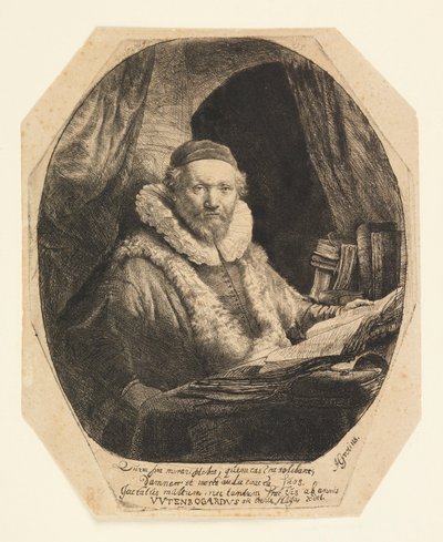 Jan Uytenbogaert (1557–1644), Remonstrants prædikant af Rembrandt van Rijn