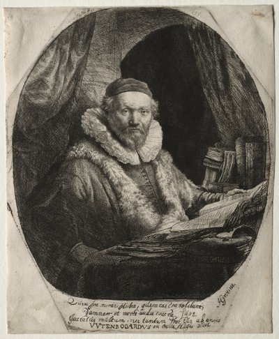 Jan Uytenbogaert, Remonstrants prædikant, 1635. af Rembrandt van Rijn