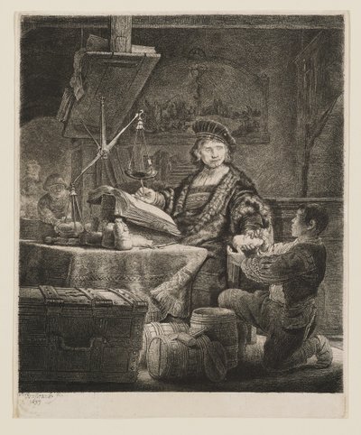 Jan Uytenbogaert, generalkasserer af Rembrandt van Rijn