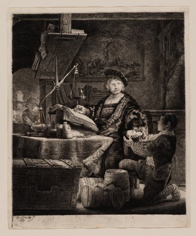 Jan Uytenbogaert, "Guldvægteren" af Rembrandt van Rijn