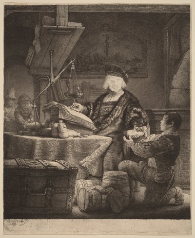 Jan Uytenbogaert, »Guldvejer« af Rembrandt van Rijn