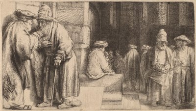 Jøder i synagogen, 1648 af Rembrandt van Rijn