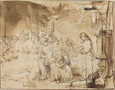Joseph fortæller om sine drømme af Rembrandt van Rijn