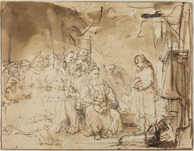 Josef fortæller om sine drømme af Rembrandt van Rijn