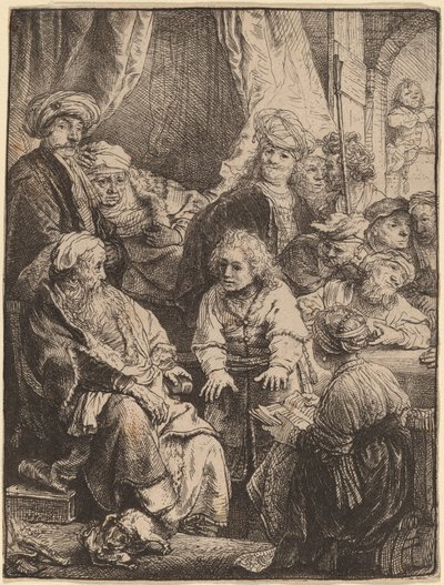 Joseph fortæller sine drømme af Rembrandt van Rijn