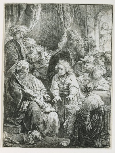 Josef fortæller sine drømme, 1638 af Rembrandt van Rijn
