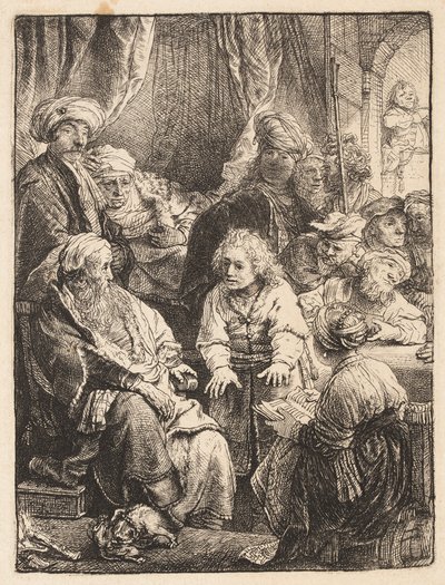 Joseph fortæller sine drømme af Rembrandt van Rijn
