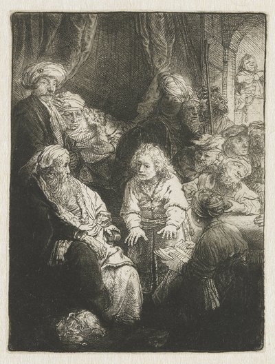 Joseph fortæller sine drømme af Rembrandt van Rijn
