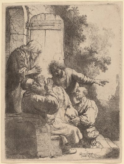 Josefs frakke bragt til Jakob af Rembrandt van Rijn