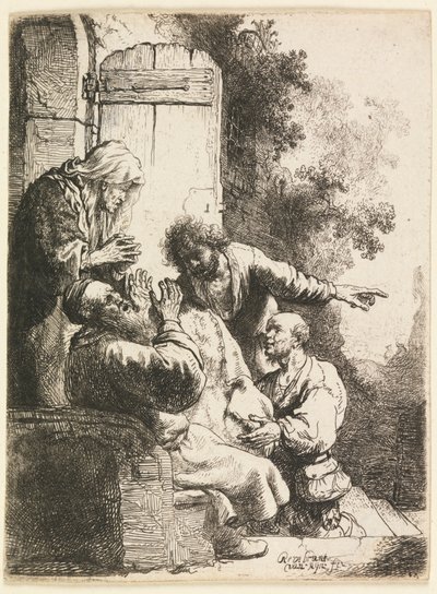 Josefs frakke bragt til Jakob af Rembrandt van Rijn