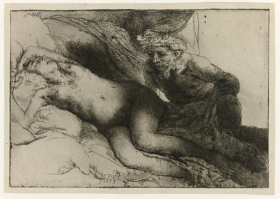 Jupiter og Antiope Jupiter og Antiope: den større plade af Rembrandt van Rijn