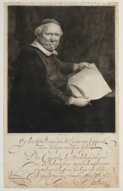 Lieven Willemsz van Coppenol af Rembrandt van Rijn