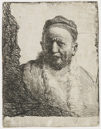 Mand med kalot af Rembrandt van Rijn