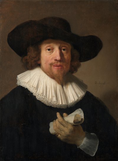 Manden med et nodeark af Rembrandt van Rijn