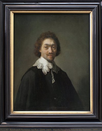 Maurits Huygens, udenrigsminister i Lahaye (Holland). Maleri af Harmensz van Rijn Rembrandt (1606-1669), olie på træ af Rembrandt van Rijn