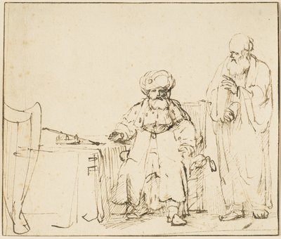 Nathan formanende David, ca. 1652-53 af Rembrandt van Rijn