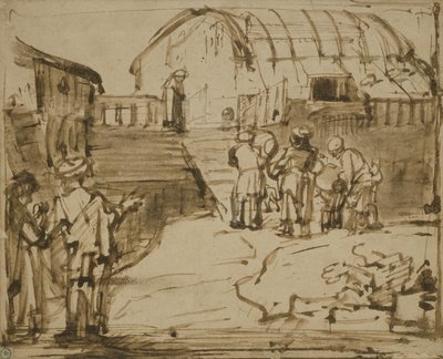 Noas ark, 1660 af Rembrandt van Rijn