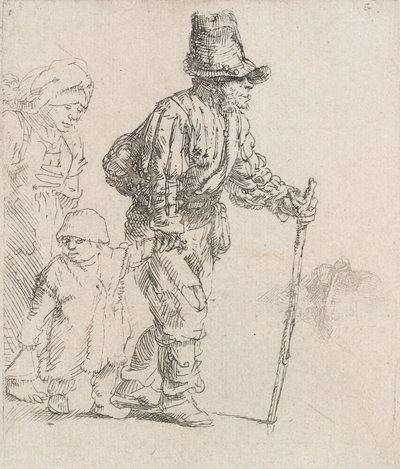 Bondefamilie på Vagabonden, ca. 1652. af Rembrandt van Rijn