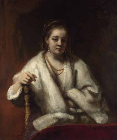 Portræt af Hendrickje Stoffels, ca. 1655-1656 af Rembrandt van Rijn