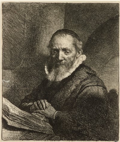 Portræt af Jan Cornelis Sylvius, prædikant, 1633. af Rembrandt van Rijn
