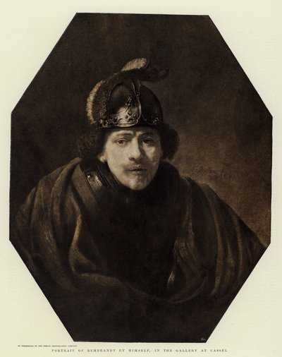 Portræt af Rembrandt af ham selv, i Galleriet i Cassel af Rembrandt van Rijn