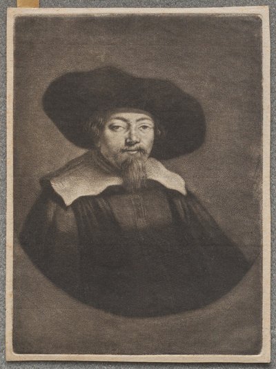 Portræt af Samuel Manasseh Ben Israel af Rembrandt van Rijn
