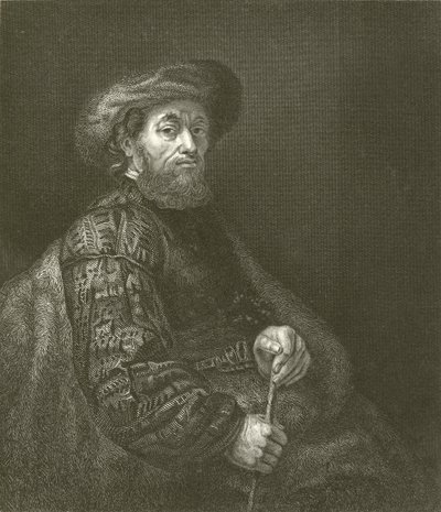 Portræt af en jøde af Rembrandt van Rijn