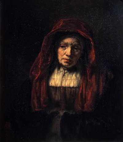 Portræt af en gammel kvinde, 1654. af Rembrandt van Rijn