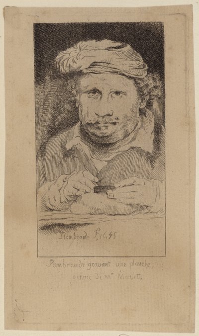 Rembrandt 1645 selvportræt i Mariettes samling af Rembrandt van Rijn